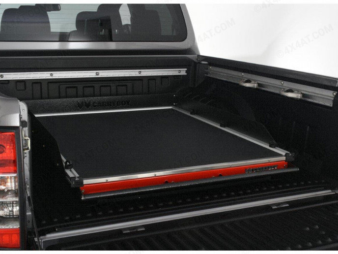 Rhino Deck Black Textured Heavy Duty Bed Slide for the Toyota Hilux 2016 on
