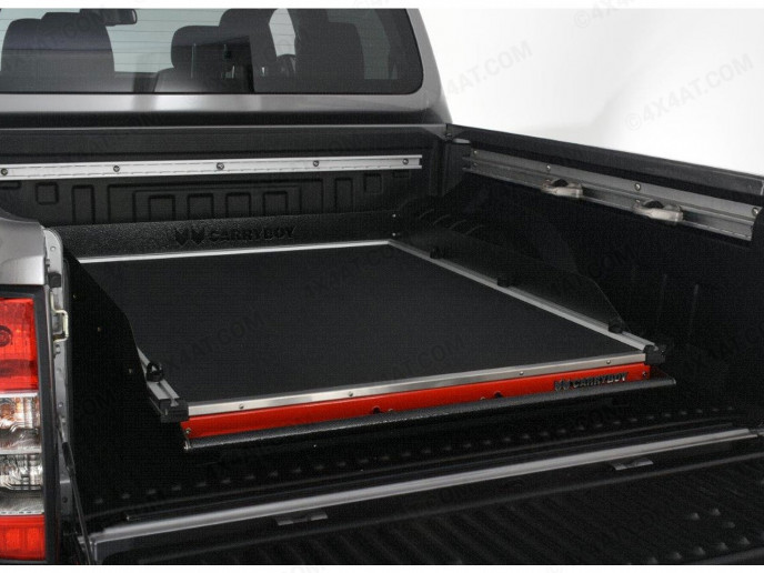 Rhino Deck Black Textured Heavy Duty Bed Slide for the Toyota Hilux Vigo