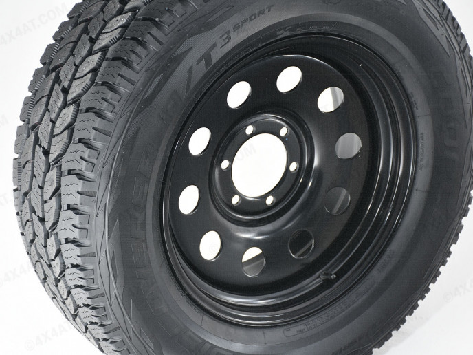 18 Inch Black Modular Steel Wheels - Mitsubishi L200 2005