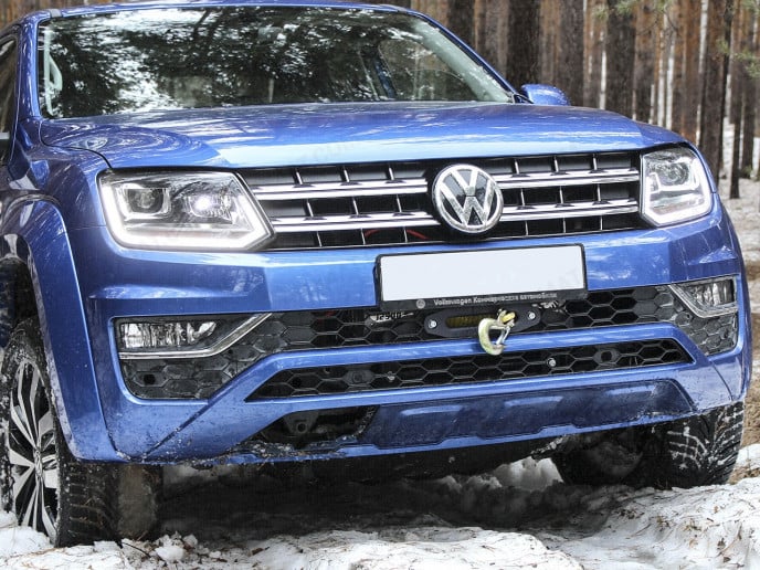 VW Amarok 2011-2020 Hidden Winch Mount - Front Bumper