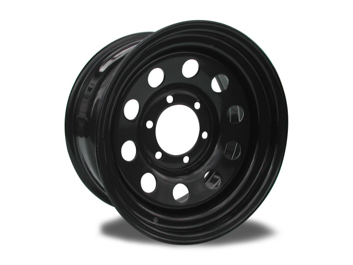 6x139 ET-38, 15x10 Toyota Hilux Black Modular Steel Wheel