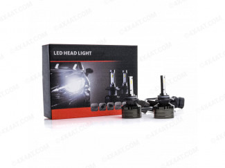 Head Light Bulb LED Upgrade Kit 9012 HIR2 6000k EPLH41 set of 2 