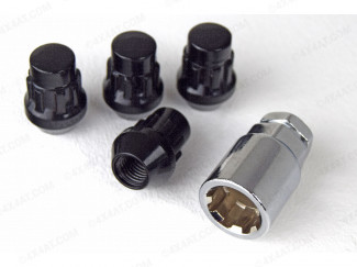 12mm x 1.5mm Black Locking Wheel Nuts