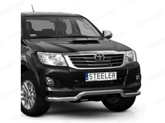 Toyota Hilux 2005-2016 Low Spoiler Bar in Stainless Steel
