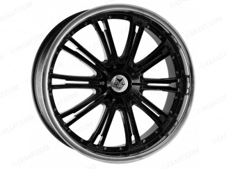 20 X 8.5 Nissan Navara D40 Wolf Ve Black stainless Lip Wheel