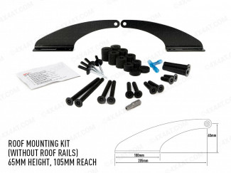 Lazer Roof Mounting Kit No Roof Rails 65mm
