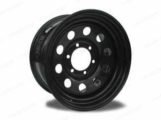 Black Modular Steel Wheels 16X8 6-139 0 Offset 6 Stud Japanese Fitment