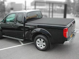 Nissan Navara D40 King Cab Hard Folding Pick-Up Tonneau Cover - No Ladder Rack
