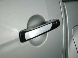 Chrome door handle cover set on an Isuzu Dmax 2012