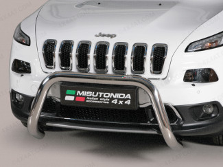 Jeep Cherokee 2014 On Stainless Steel 76mm Front Bull Bar