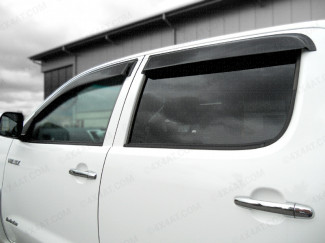 Toyota Hilux 7 Double Cab wind deflectors rear view