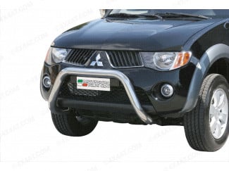 Mitsubishi L200 5/6 Eu Approved A-Frame Bull Bar Mach3 Inch For Vehicles Without Plastic Bar A-Bar