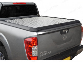 NISSAN NAVARA NP300 EXTRA CAB 2016 ONWARDS CHEQUER PLATE LOAD BED COVER