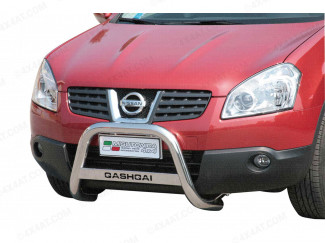Nissan Qashqai Mk1 -09 A-Frame Bull Bar Mach 2.5 Inch Eu Approved With Logo