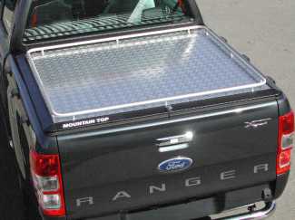 Ford Ranger Mk5 Extra Cab Load Bed Cover - Mountain Top Continous Rail
