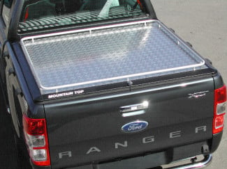 Ford Ranger Mk5 Extra Cab Load Bed Cover - Mountain Top Continous Rail