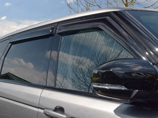 Dark smoke, tinted Range Rover Sport 2014 on wind deflectors