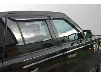 Dark smoke, tinted Range Rover Sport 2005-2014 wind deflectors