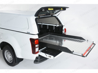 Extra Cab Chequer-Plate Deck Heavy Duty Bed Slide