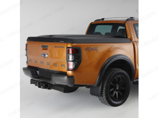 Ford Ranger 2019 On Aeroklas Speed Tonneau Cover in Black