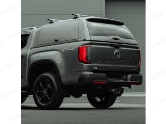 VW Amarok 2023- Alpha CMX Canopy with Solid Lift-Up Doors in Dark Grey 8I8I with Solid Tailgate
