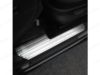 Volkswagen Amarok Brushed Stainless Steel Internal Sill Guards