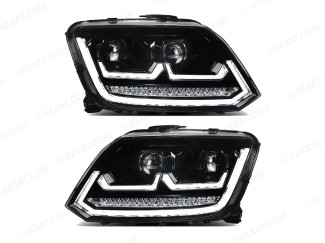 Ford Ranger 2016 on Predator Vision Mustang Style LED Headlights