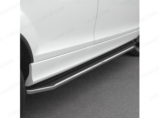 Audi Q5 2008 On Trux B88 Stainless Steel Finish And Rubber Topped Side Step Running Boards