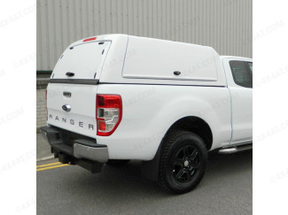 Ford Ranger Super Cab Carryboy Workman Hard Top With Solid Rear Door In White