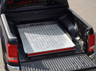 Vw Amarok Chequer-Plate Deck Heavy Duty Bed Slide 