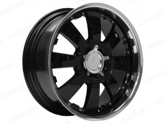 22 X9.5 Concerto Black Alloy Wheel