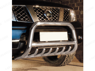 70mm Stainless Steel Nudge Bar for Nissan Navara 2010 On 2.5 Diesel