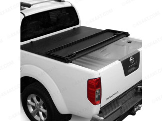 NISSAN NAVARA D40 2005 ON DOUBLE CAB WITH C-CHANNELS SOFT TRI-FOLDING LOAD BED COVER