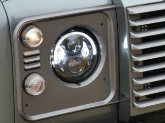 Defender 90/110 Black LED Headlights - RHD