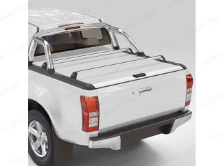 D-Max Mountain Top Roll - Silver Roller Shutter - With Roll Bar and X bars