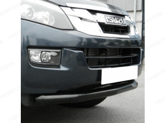 Isuzu Dmax 2012 onwards fitted with a black finish stainless steel spoiler bar