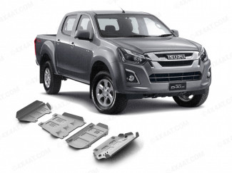 Isuzu D-Max 2017 On 4mm Alloy Under Body Protection Kit