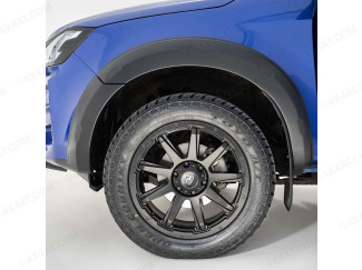 Isuzu D-Max Double Cab 2017 On Wheel Arch Kit In Matte Black