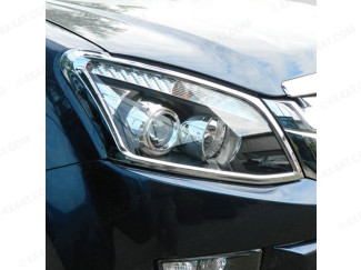 Isuzu D-Max 2012 On Chrome Head Lamp Surrounds