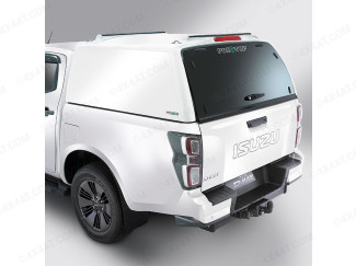 Isuzu D-Max 2021 Pro//Top Tradesman Commercial Canopy  With Glass Rear Door in 527 Splash White
