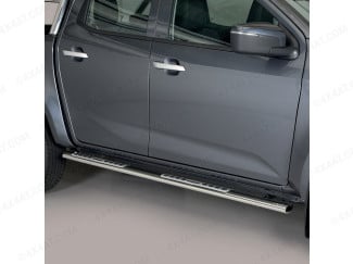 Nissan Navara 2015 Onwards Double Cab Stainless Steel Sidebars
