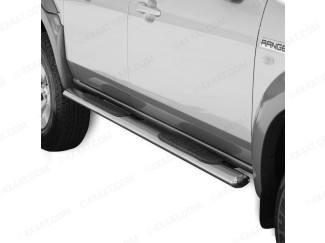 Ford Ranger 2006-2012 Stainless Steel Side Bars with Steps