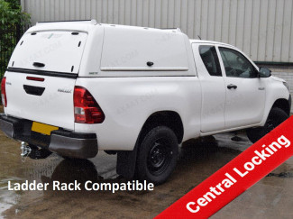 Toyota Hilux Extra Cab 2016 Onwards - Pro//Top Mid Roof Gullwing Canopy - Ladder Rack Compatible