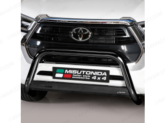 Toyota Hilux 2021- Black 63mm A-Frame Bull Bar