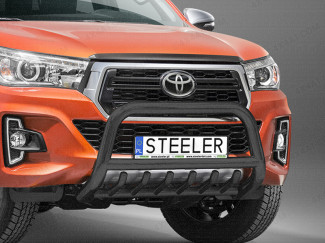 Toyota Hilux Invincible X Double Cab 2018 On EC A-Bar With Axle Bars In Black