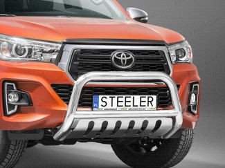 Toyota Hilux Invincible X Double Cab 2018 On A-Bar With Axle Plate In Stainless Steel