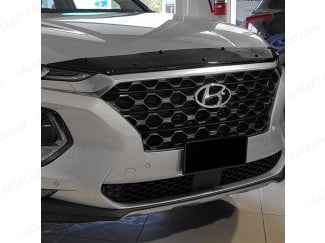 Hyundai Santa Fe 2019 Onwards Black Bonnet Guard