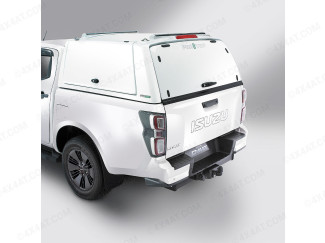 Ex-Demo 2021 Isuzu D-Max Pro//Top Gullwing Canopy with Solid Rear Door in 527 Splash White Non Central Locking