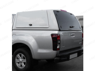 Isuzu D Max Carryboy Workman Hard Trucktop With Side Rear Access Doors - Corner View From Above
