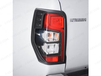 Mitsubishi L200 Series 6 Rear Light Surrounds - Black